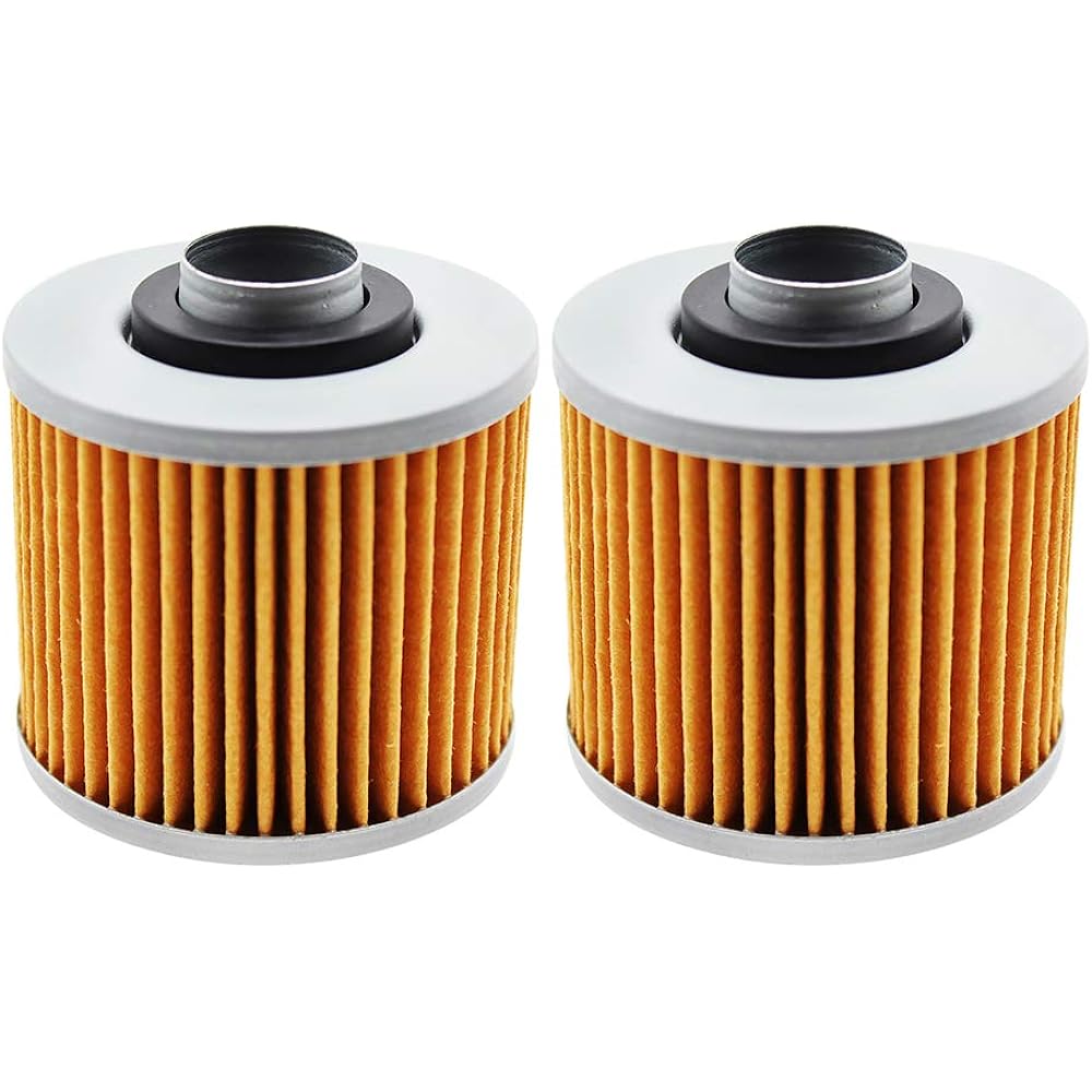 Yerbay Motorcycle Oil Filter 2 Pack for Yamaha XV1000 Virago SE 1000 1981-1985 1988 1989 / XV1100 Virago 1100 1986-2000