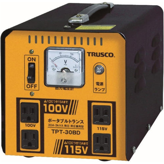 TRUSCO Portable Transformer 30A 3kVA Buck/Boost Type TPT-30BD