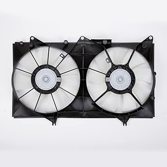 TYC 620860 Toyota Camry replacement radiator/condenser cooling fan alignment