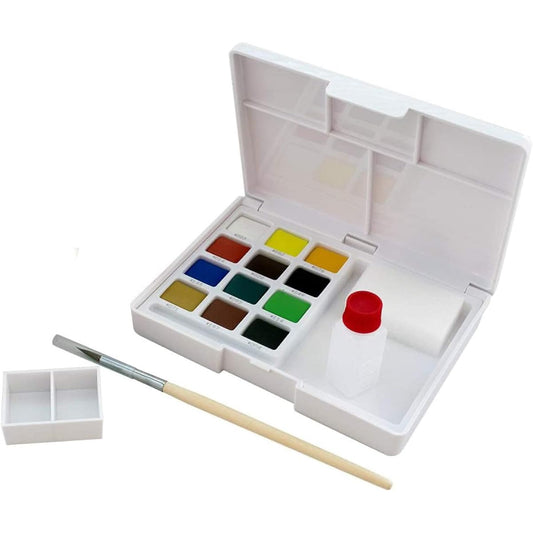 Sakura Crepas Paint Solid Watercolor Petit Color 12 Colors 6 Pieces NCW-12 (6)