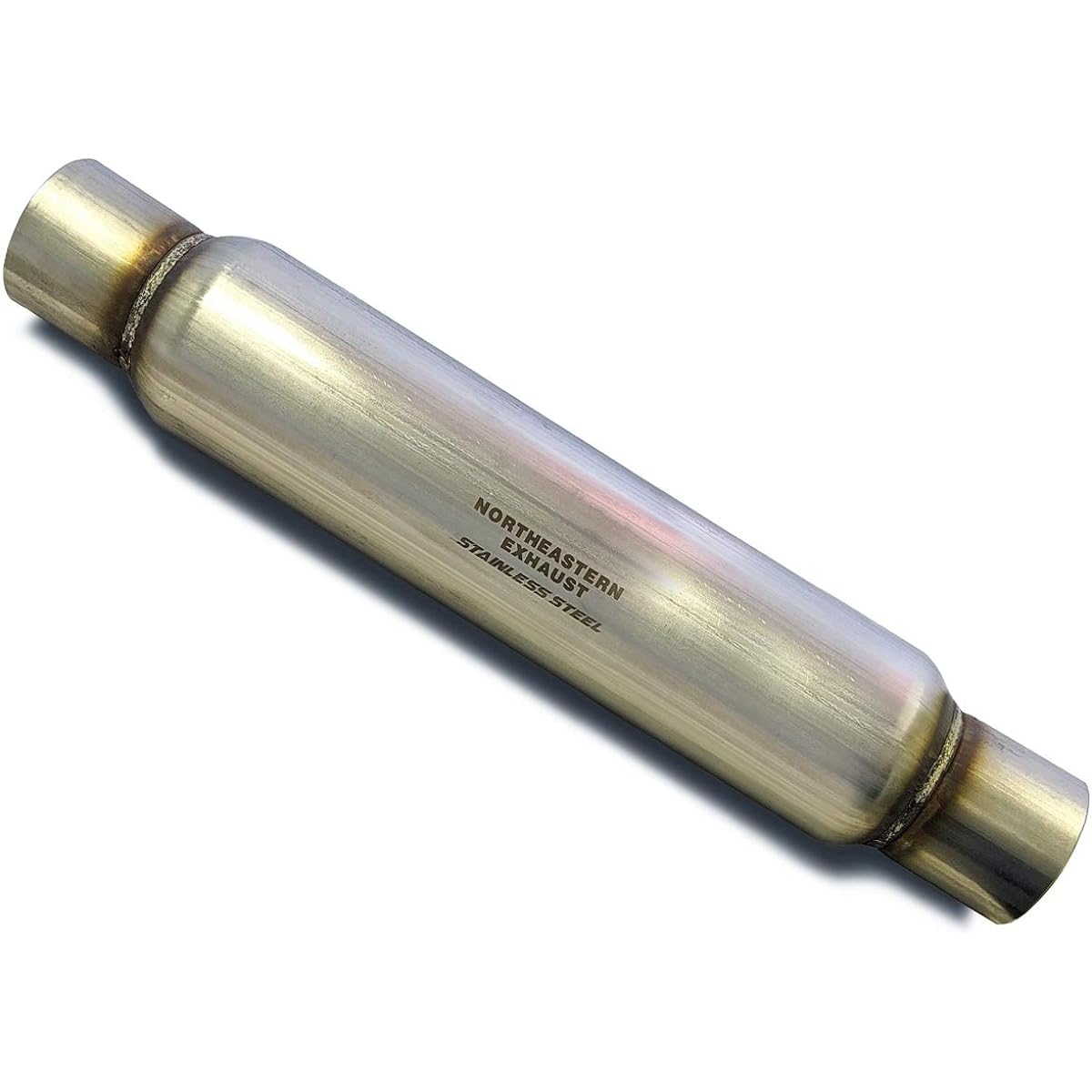 2 inch straight Universal Glass Pack Muffler Swaring Total 19 inch