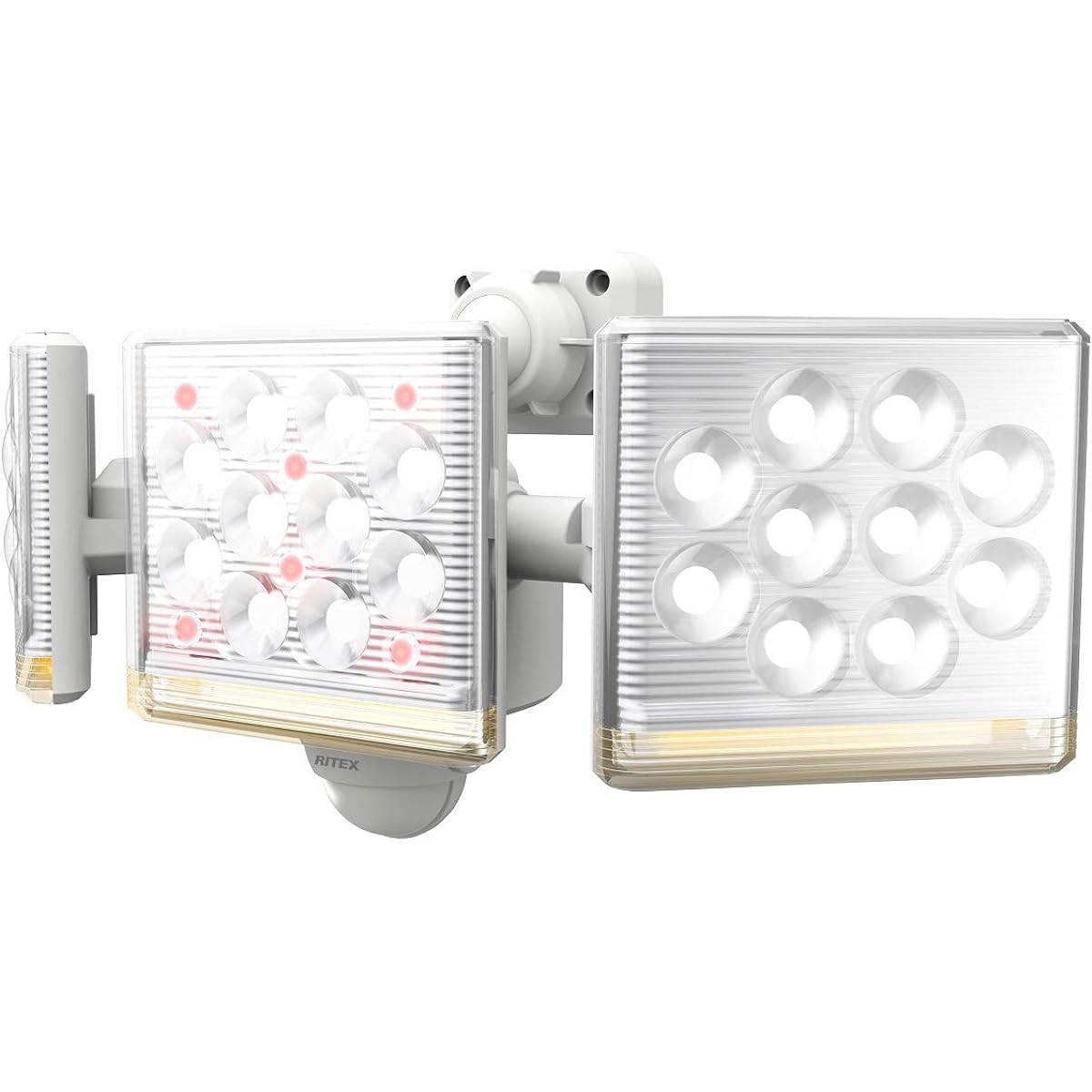 Musashi RITEX Free arm type high-performance LED sensor light (12W x 3 lights) "Outlet type" LED-AC3045 White