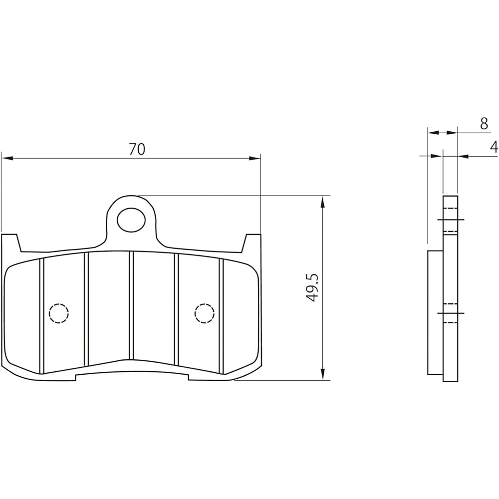 Daytona Motorcycle Brake Pad Golden Pad