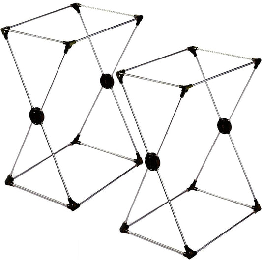 Yamaken Kogyo Lidless Trash Can Black 70l 2 pieces