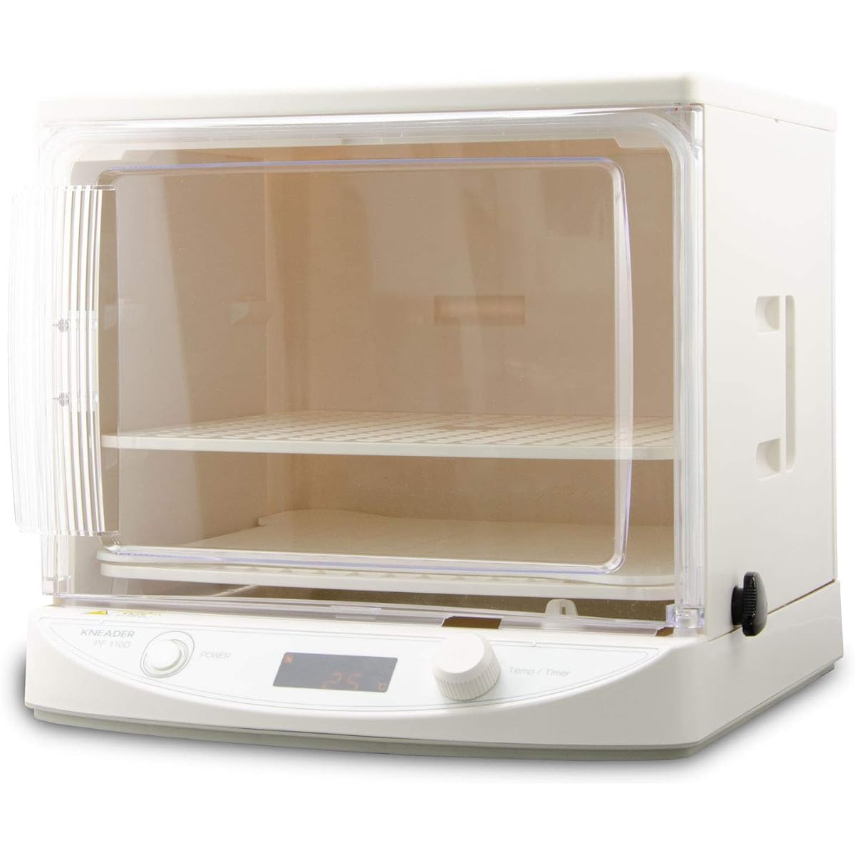 Nippon Kneader Washable and Foldable Fermenter Mini Home Bakery Equipped with Timer Function Easy Assembly Compact Storage PF110D White