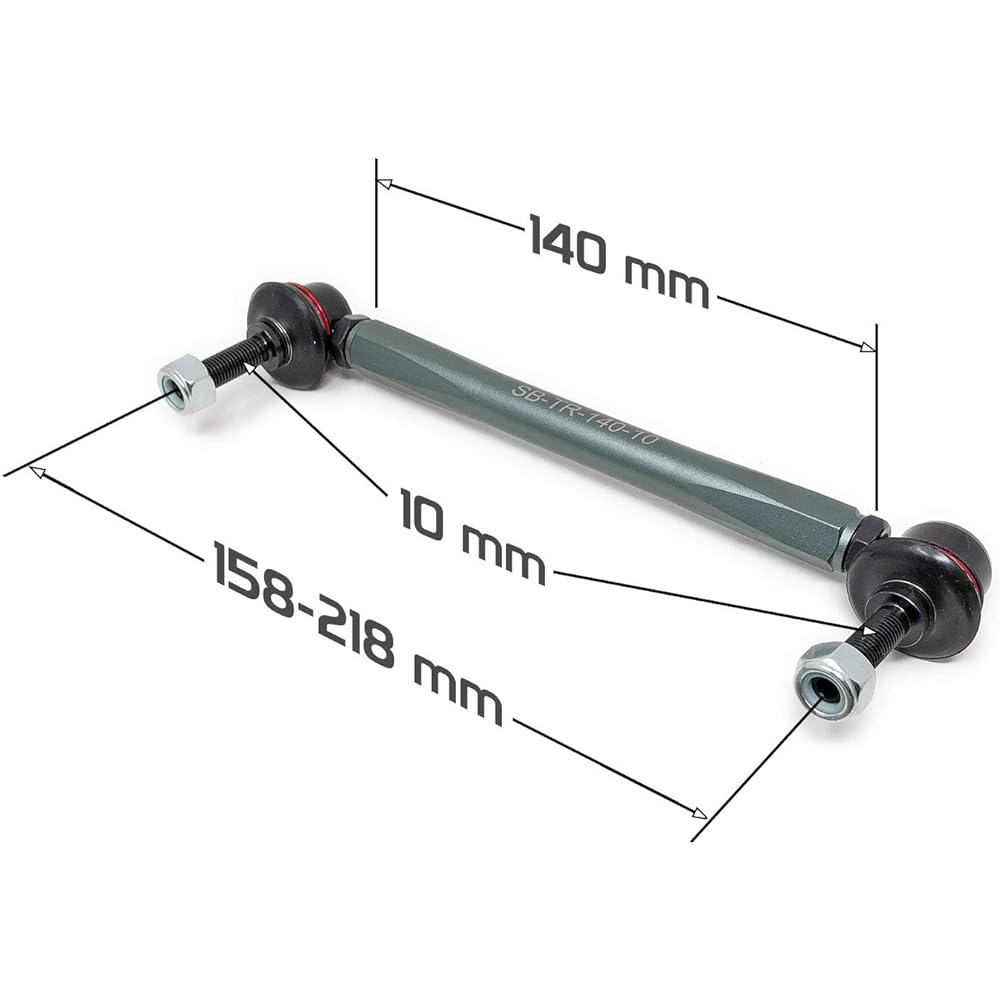 BRIGHTT GSP-SCN-854 GODSPEED () Universal Adjustable Front Swaver Link, 210mm-270mm / 10mm Bolt