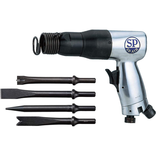 SP Air (SP) Air Hammer Set (4 types of chisels + PB case) Chisel diameter Φ10mm SP-1410-K