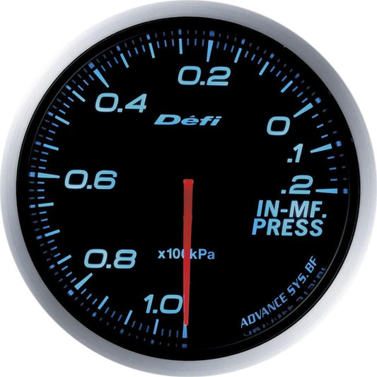 Nippon Seiki Defi Meter [Defi-Link ADVANCE BF] Intake Manifold Pressure Gauge (Blue) DF10103