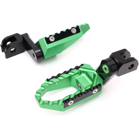 Autobahn88 Motorcycle Footpegs (Front/Rider Touring Type with 40mm Extension) Buell XB12R Firebolt (2004+) (Green)