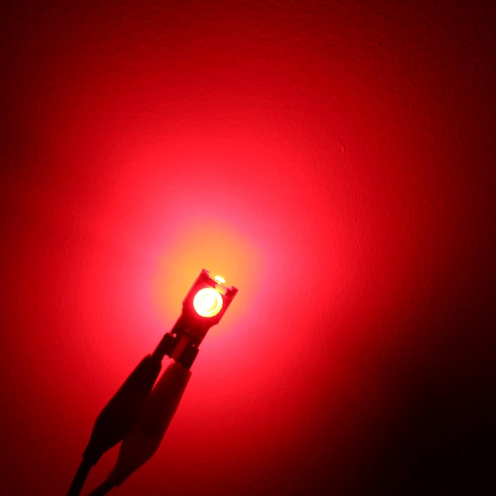 Alla Lighting 168 194 T10 T10 LED bulb Super Bright Red 175 2825 W5W 192 2821 ZS SMD 12V In -vehicle Light Car Track Map Dome Trunk Cargo Land Step Lamp Replacement