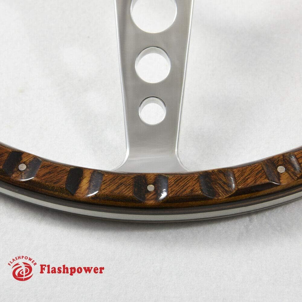 13 -inch classic rivet with riveted wooden steering wheel recovery mini MG triumph