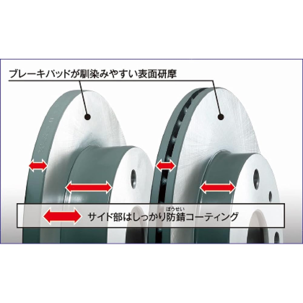 DIXCEL brake rotor [KD type] (for front) left and right set KD3714053S