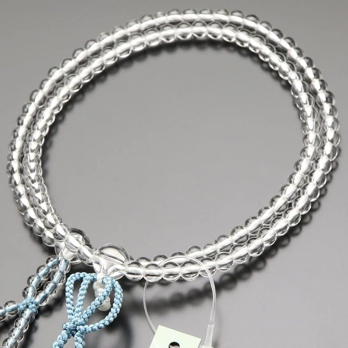 Jodo Shinshu Prayer Beads for Women, 8 Dimensions, Genuine Crystal, Pure Silk 2 Color Bunches (Light Onion Color) [Regular Prayer Beads, Kyoto Prayer Beads, Kyoto, 108 Beads, 8 Inch, Two Strands, Disciples, Shinshu, Funerals, My Prayer Beads 102780004