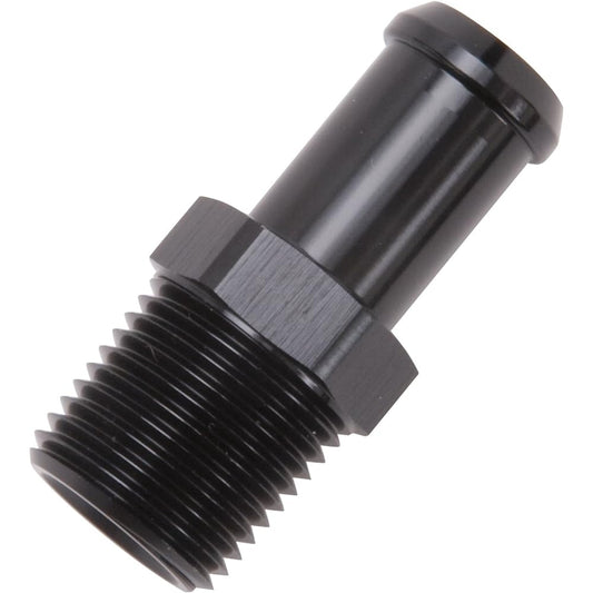 Edelbrock 8159 Heater Hose Fitting Straight 1/2" NPT 5/8" Barb Black Heater Hose Fitting