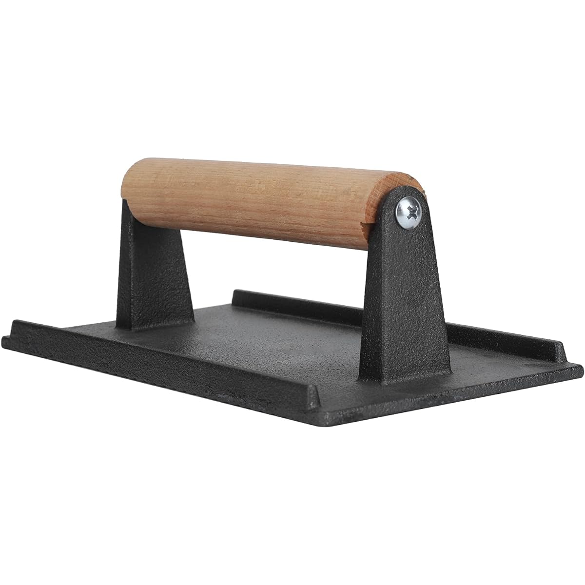 Cast Iron Grill Press、Burger Press Cast Iron Griddle Press、Meat Press Barbecue Griddle Press 7.1x7.1x3.1in for Barbecue Kitchen BBQ Press Barbecue Accessory