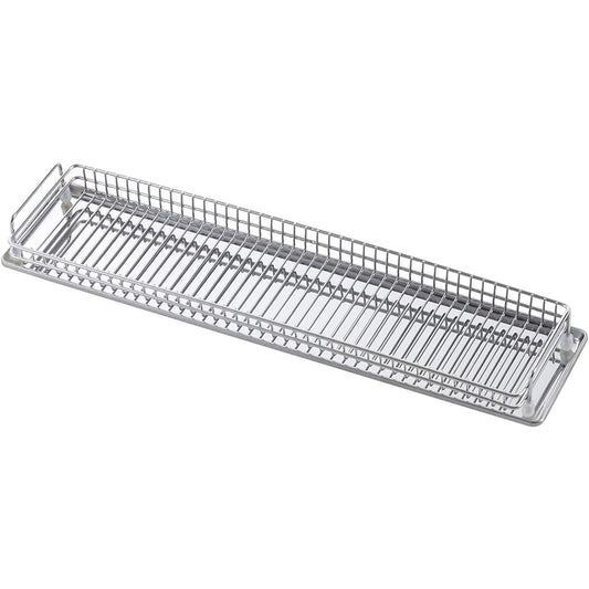 Shimomura Planning Mug Bottle & Glass Draining Rack [Made in Japan] Slim shape that saves space Comes with a water tray For draining small items and parts Stainless steel Tsubame-Sanjo 42101