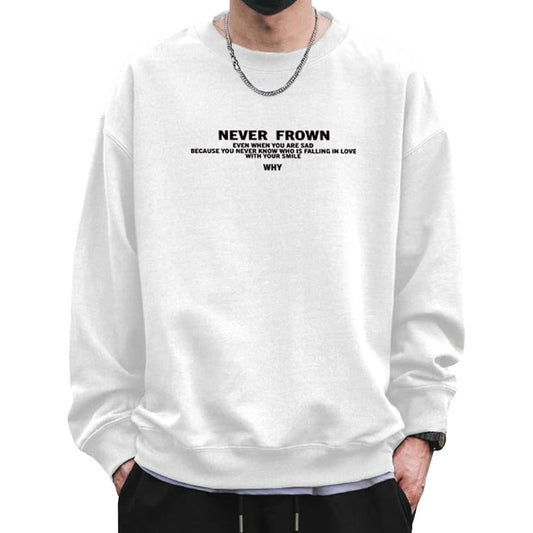 [EASTEMPO] Men's Sweatshirt, Long Sleeve, Spring, Stylish, Casual, Loose, Plain, Large Size