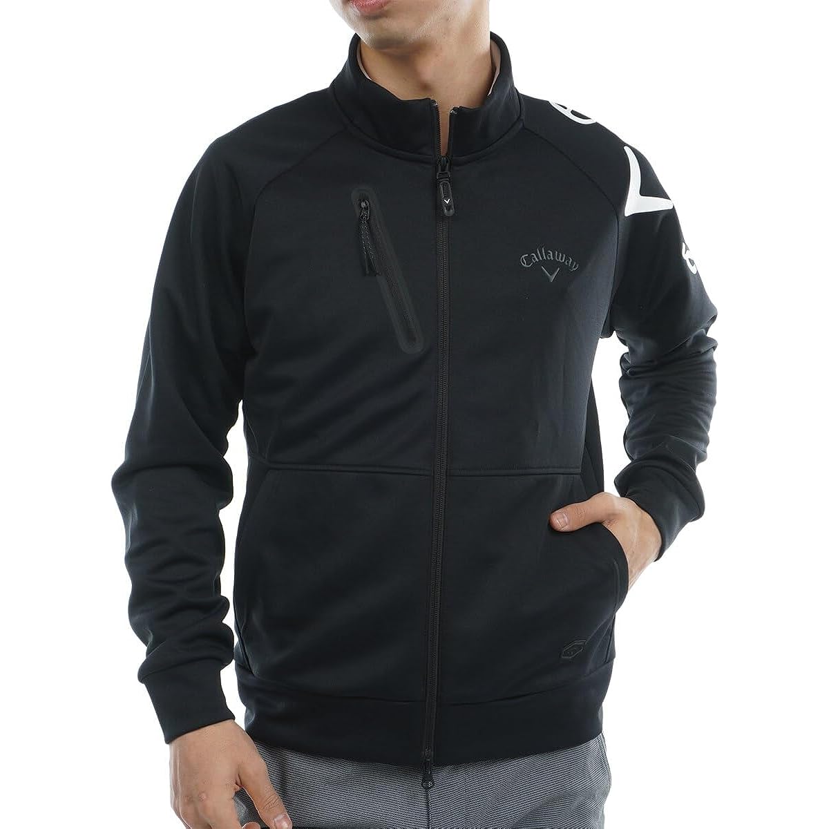 [Callaway] Men's Full Zip Sweatshirt (Cardboard Knit) / Golf / C23117100