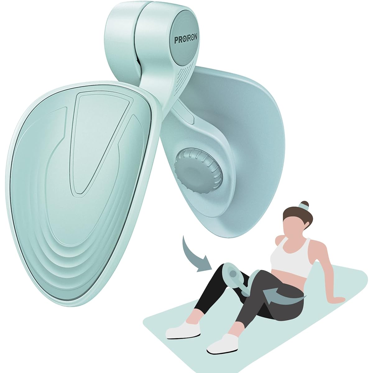 PROIRON Pelvic Floor Muscle Training Equipment, Adductor Muscles, Pelvic Floor Muscle Training [Genuine Product] Kotsuban Training Equipment, Diet Goods, Inner Muscle Training, Hip Trainer, Postpartum Rehabilitation (Japanese Instruction Manual)