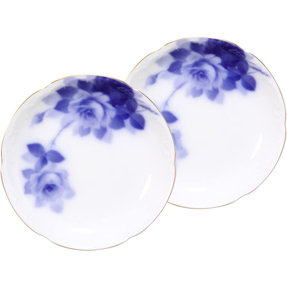 Okura Toen Blue Rose (8011) 15cm plate pair set 54hr/8011