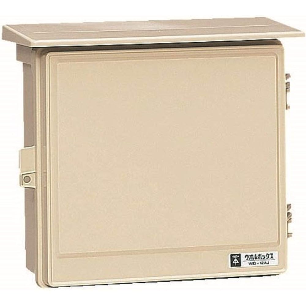 Mirai Kogyo Plastic Rainproof Wall Box with Roof, Horizontal Type, Black, Price for 1 WB-12AK
