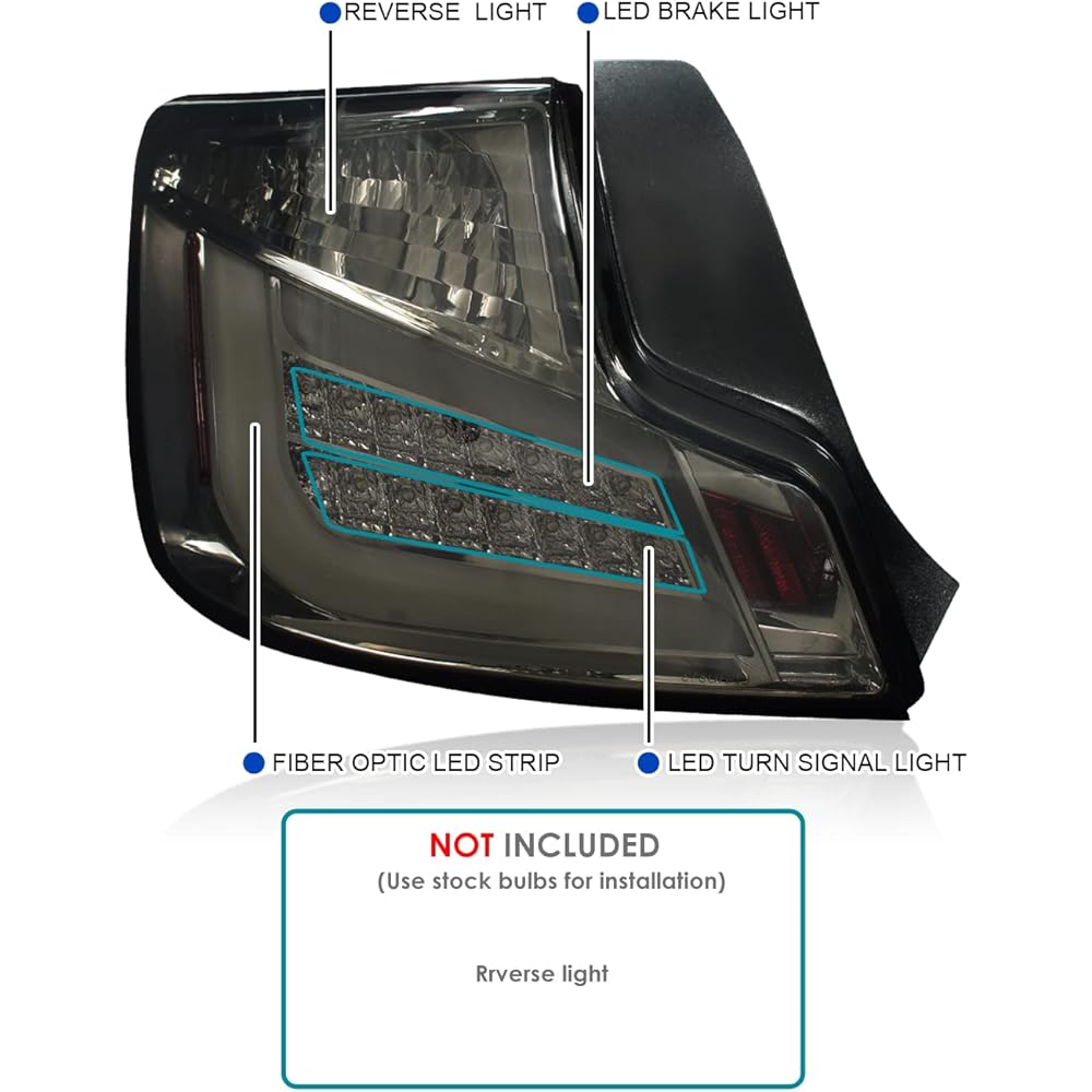 SPEC-D Tuning Smoke Lens LED Bartail Light 2011-2013 Correspondence to Sion TC models Supports models before May 2013 Left and right pair axbrus