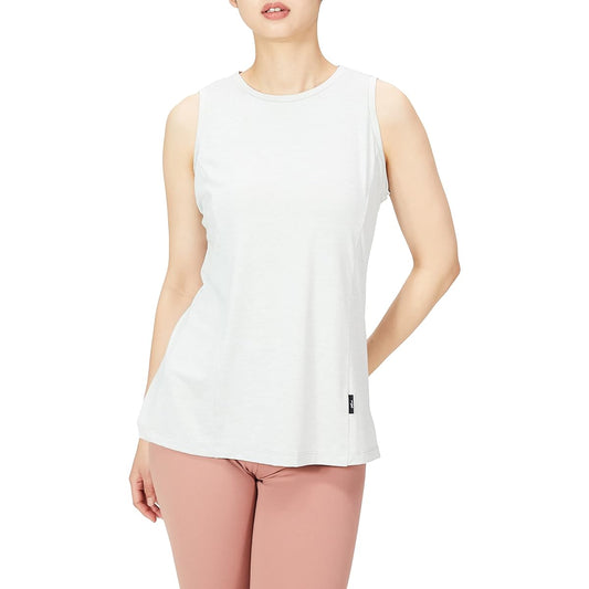 [CEDA Blue X/Wacoal] Outerwear Top T-shirt (Sleeveless) Sweat Absorbent Quick Drying Antibacterial Odor Resistant UV Protection DFY500 Women's