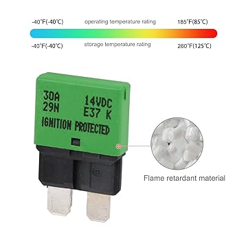 T TOCAS E37 Auto Reset Roper File ATC ATO Hughes Circuit Breaker 5A 10A 15A 20A 20A 30A 14V DC (6 pieces Mix)