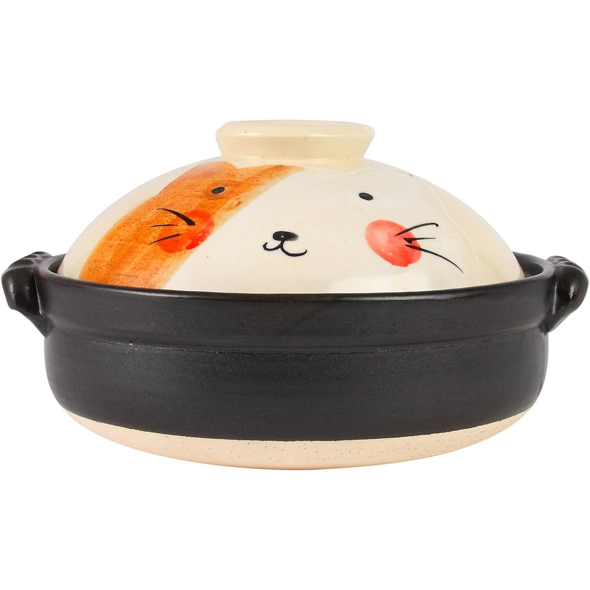 Maruyoshi Pottery Hand Painted Cat No. 8 Earthen Pot M0523