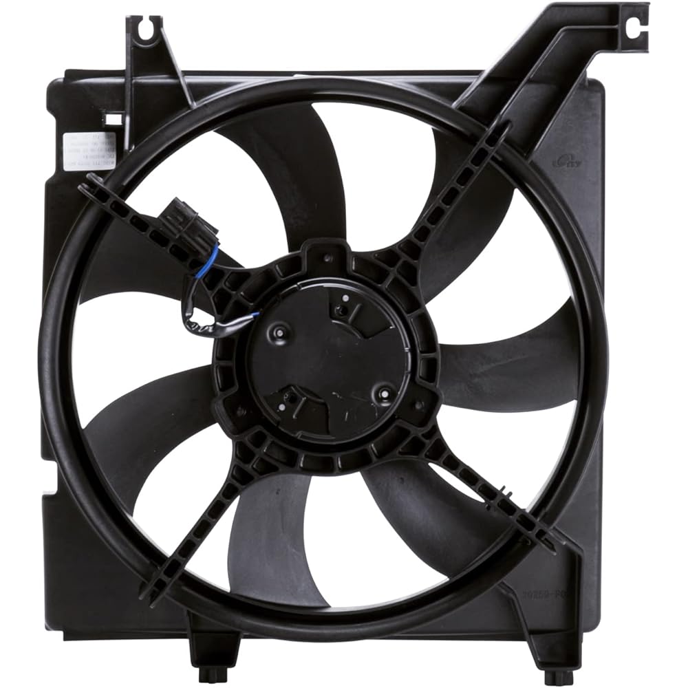 TYC 601030 Hyundai Chiblon replacement radiator cooling fan alignment