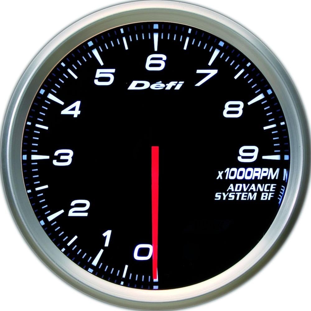 Nippon Seiki Defi Meter [Defi-Link ADVANCE BF] Tachometer 80φ 9000rpm (Amber Red) DF10902