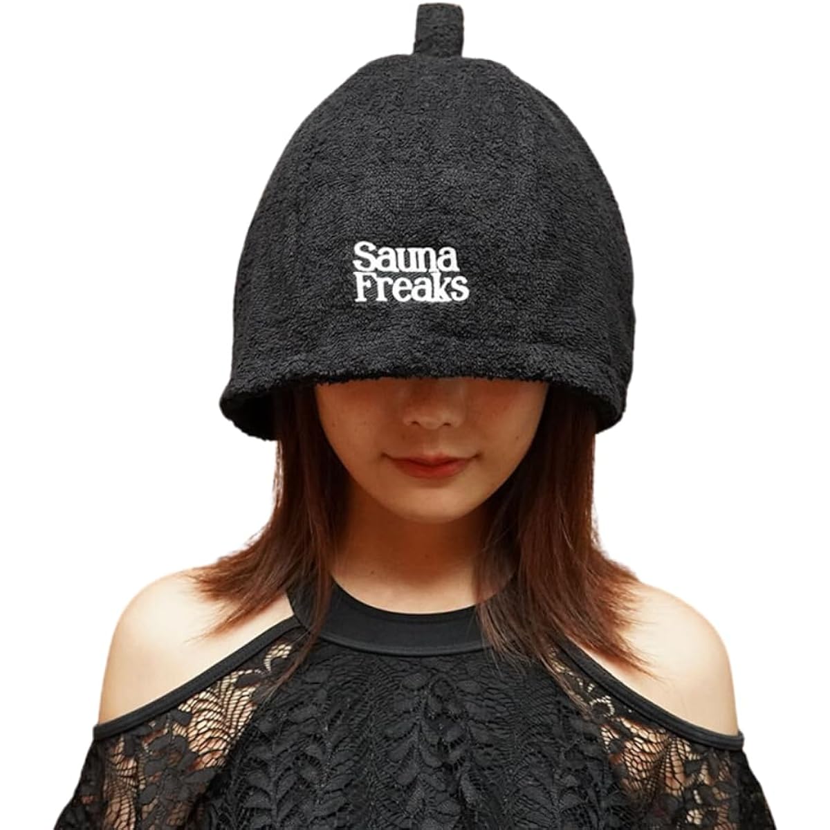 Sauna Hat, Sauna Freaks, Cotton, Deep Cover, Washable, Dryer OK, Men's, Women's, Large, Stylish, Prevents Hot Flashes