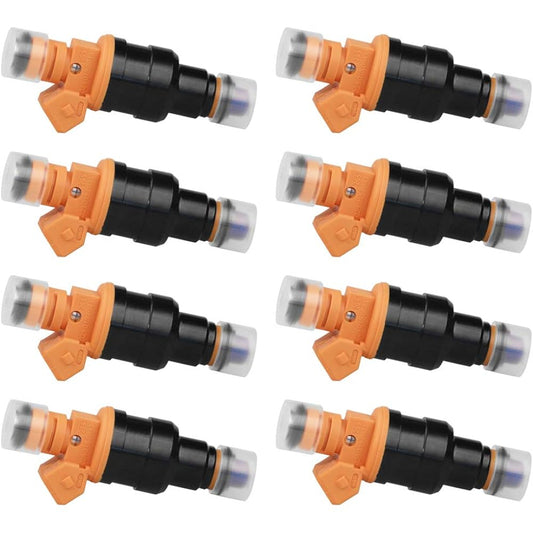 Set of 8 Fuel Injectors - Replacement Parts 280150943 0280150939 0280150909 - Compatible with Ford, Lincoln, Mercury Vehicles - E250 F150 F250 E350 Mustang - 4.6L 5.0L 5.4L 5.8L