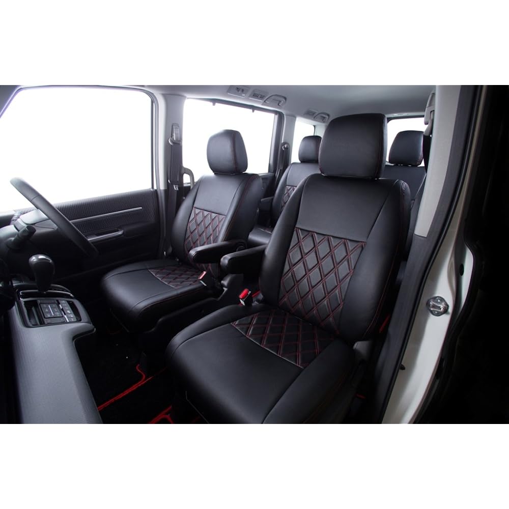 Clazzio Seat Cover Cube Z12 Series Clazzio Diamond Black x Red Stitch EN-0506 [16ENB0506D]