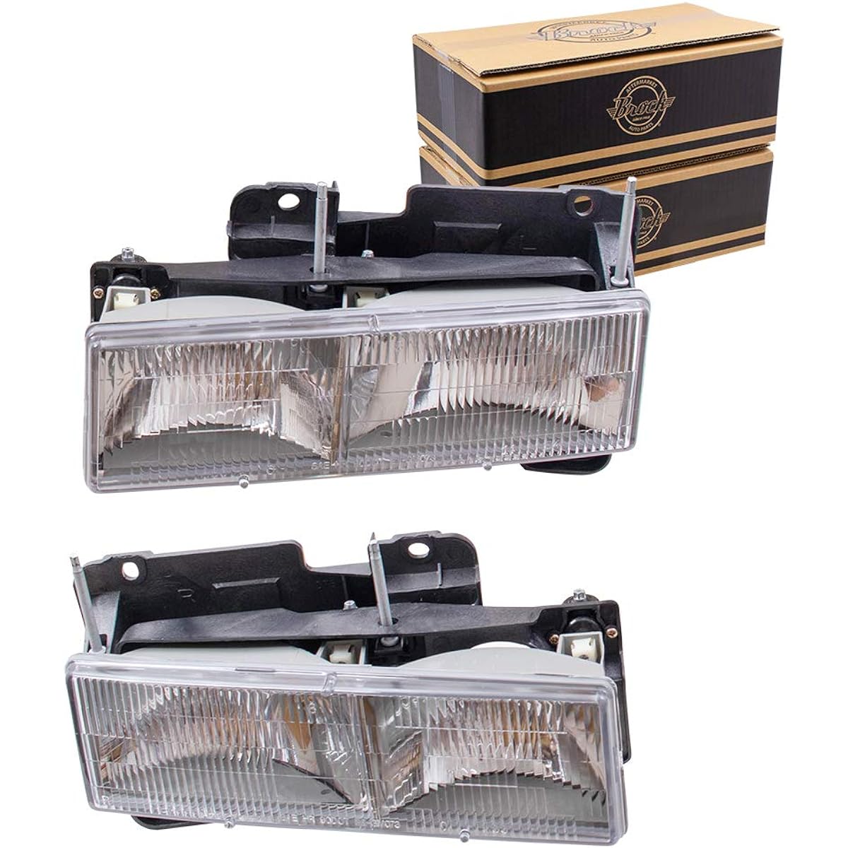 Driver and passenger seat composite headlight exchange Chevrolet GMC SUV pickup truck 15034929 15034930