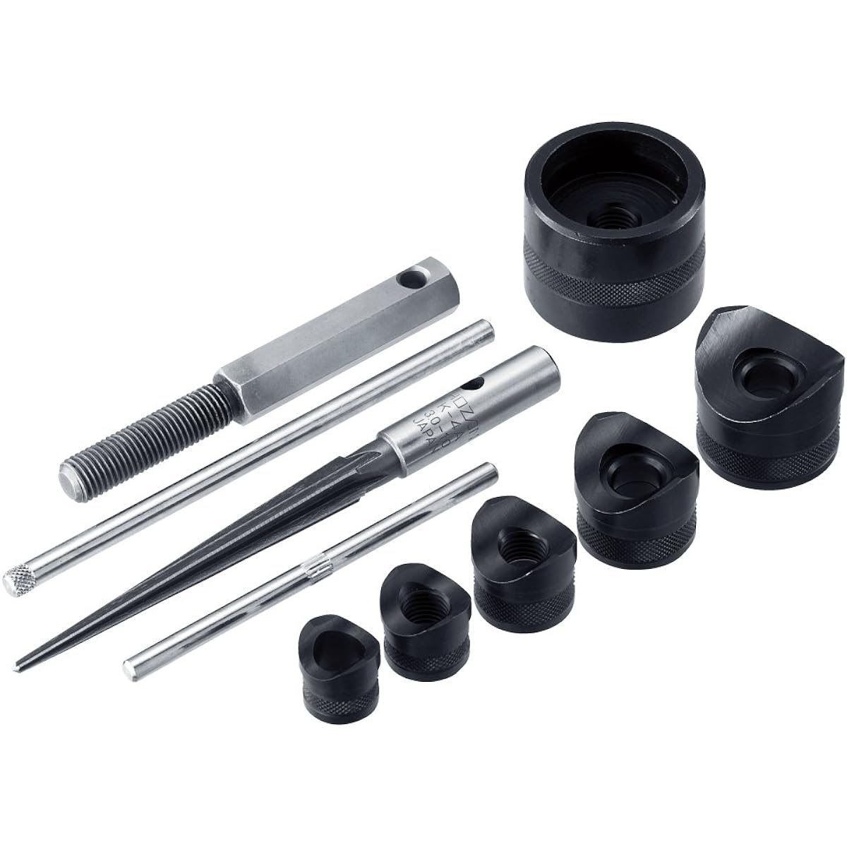 HOZAN Puncher Easily punch holes with one hand (Aluminum plate) Plate thickness 1.8 mm or less (Iron plate) Plate thickness 0.8 mm or less Comes with special case K-83