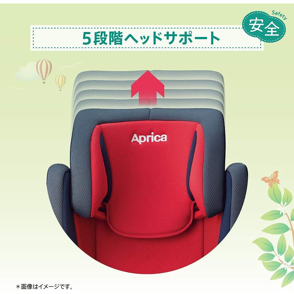 Aprica Seat Belt Fixed Junior Seat for Ages 3 and Up Air Ride AC Air Ride AC AC (Silver Sapphire) Ages 3 and Up 2107944