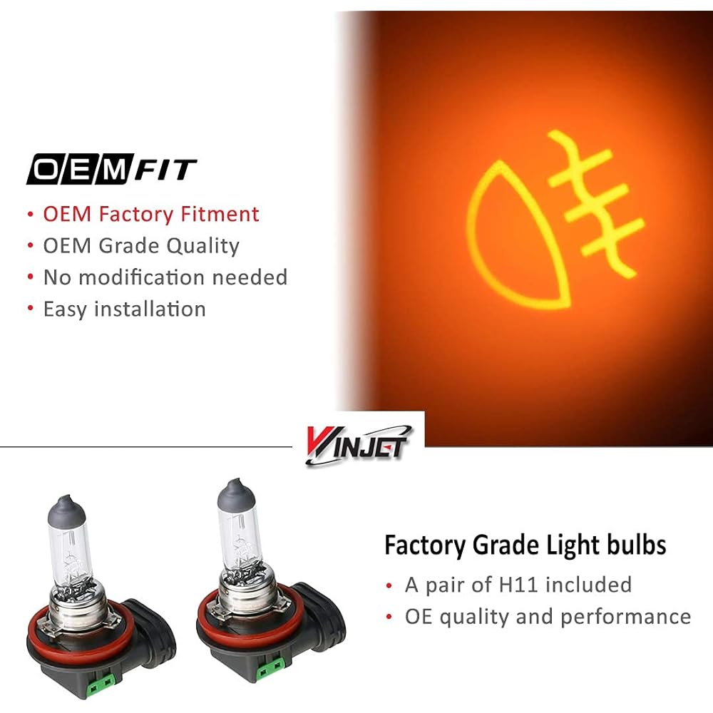 Winjet Compatible with [2014 2015 2016 Toyota Corolla] Driving Fog Lights