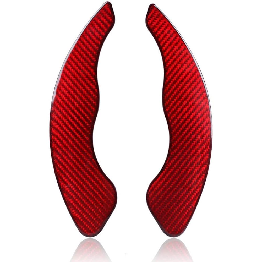 Subaru Paddle Shift Cover Shift Paddle Extension Real Carbon Paddle Shift Cover Paddle Shift Extension Legacy WRX Revogue Impreza Forester XV BRZ 86 ZN6 BRZ ZC6 (Red)