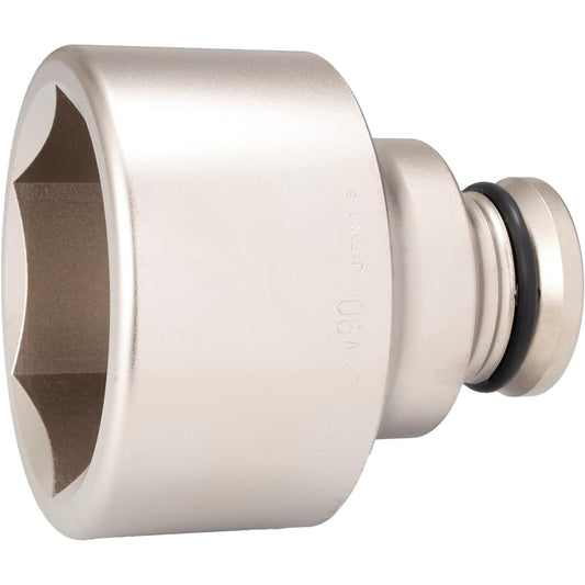 TONE Long socket for impact 8NV-90L Drive angle 25.4mm (1") Width across flats 90mm