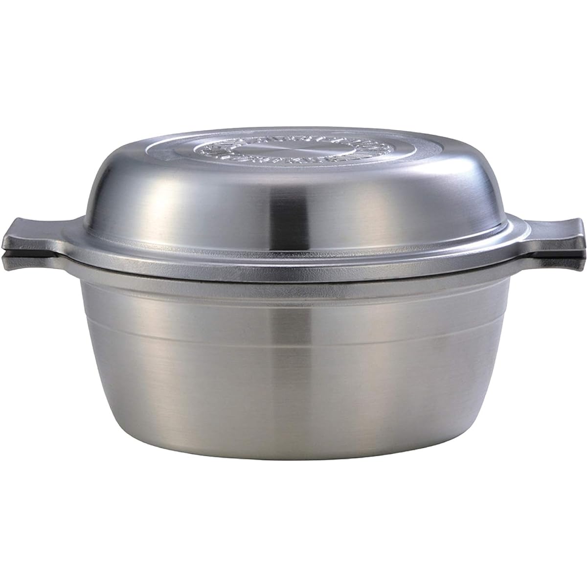 Hokuriku Aluminum Two-Handed Pot 24cm [For Gas Fire Only] Lightweight Meister Combination Pot with Perforated Plate Ceramic Processed Made in Japan