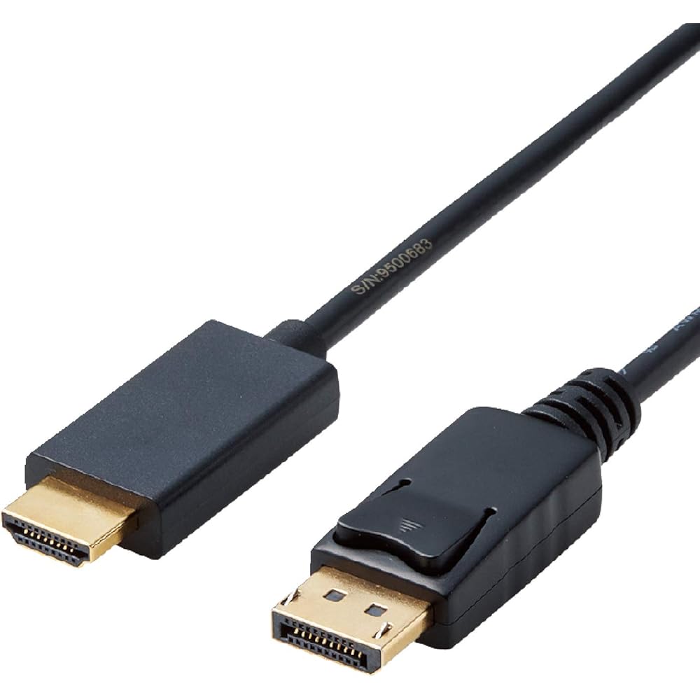 ELECOM Conversion Cable HDMI DisplayPort 2.0m Black CAC-DPHDMI20BK