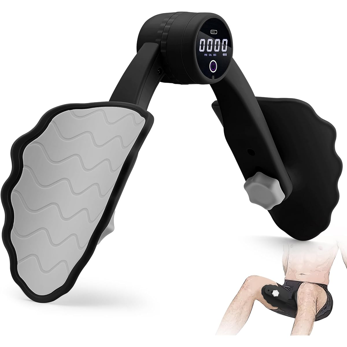 Wolfyok Fitness Fitness Recommended by Yoga Experts Maiya Kawabata, Adductor, Training, Leg Sliders, Open Legs, Pelvic Floor Muscles, 22.0 - 28.7 lbs (10 - 13 kg) Strength Adjustment & Exercise Data