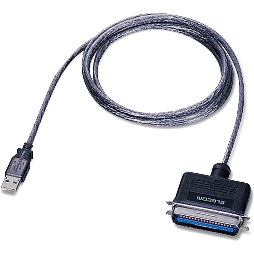 ELECOM ELECOM USB to Parallel Printer Cable 1.8m Graphite UC-PGT