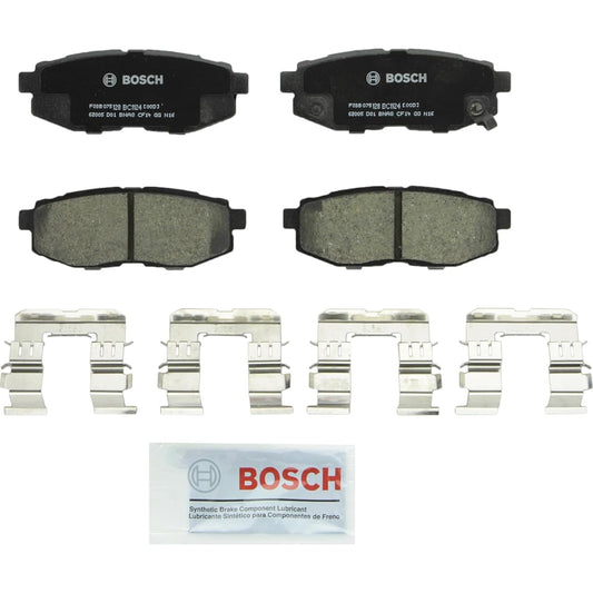 BOSCH BC1124 QUIETCAST Premium Ceramic Disc Brake Pad Set Saion FR-S Subaru BRZ Forester Legacy Outback Tribeca Toyota 86; For Rear