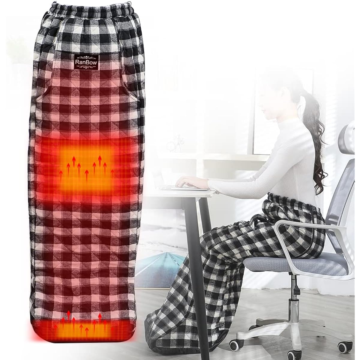 Electric foot warmer, 10 seconds heat generation, PSE certification, 35℃ to 60℃, 0.5 to 8 hour timer, hot multi-heater, electric foot warmer, foot heater, hot mat, work from home, telework, washable, unisex