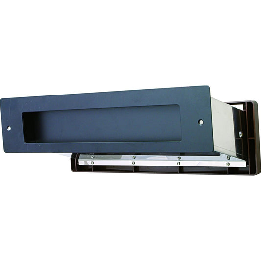 Mizukami Metal No.3000 Airtight type with inner post lid for large walls, black (001-5917) 1 unit