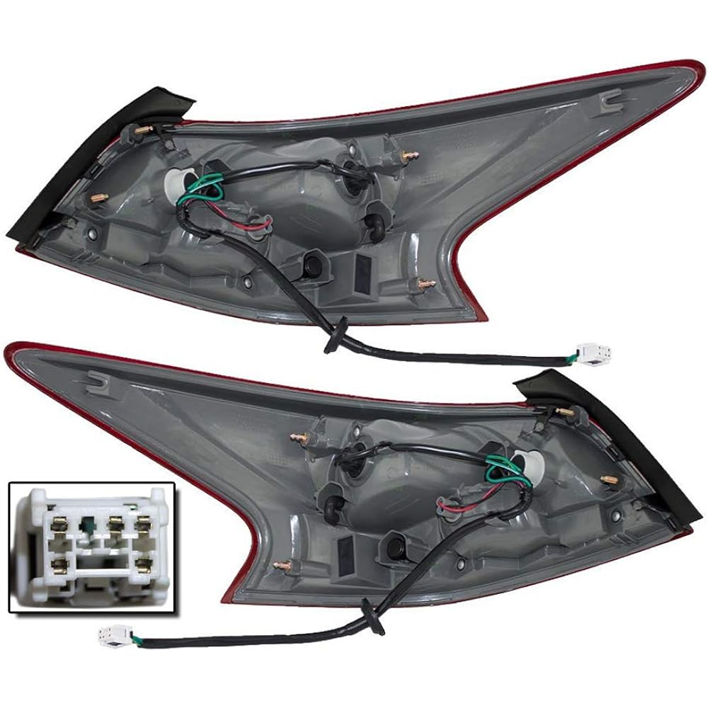 EPIC Lighting OE Style Replacement Rear Brake Tail Light Assembly Nissan 2013 ALTIMA [NI2800195 NI2801195 265553TA0A 265503TA0A] Left driver & right assistant seat side pair