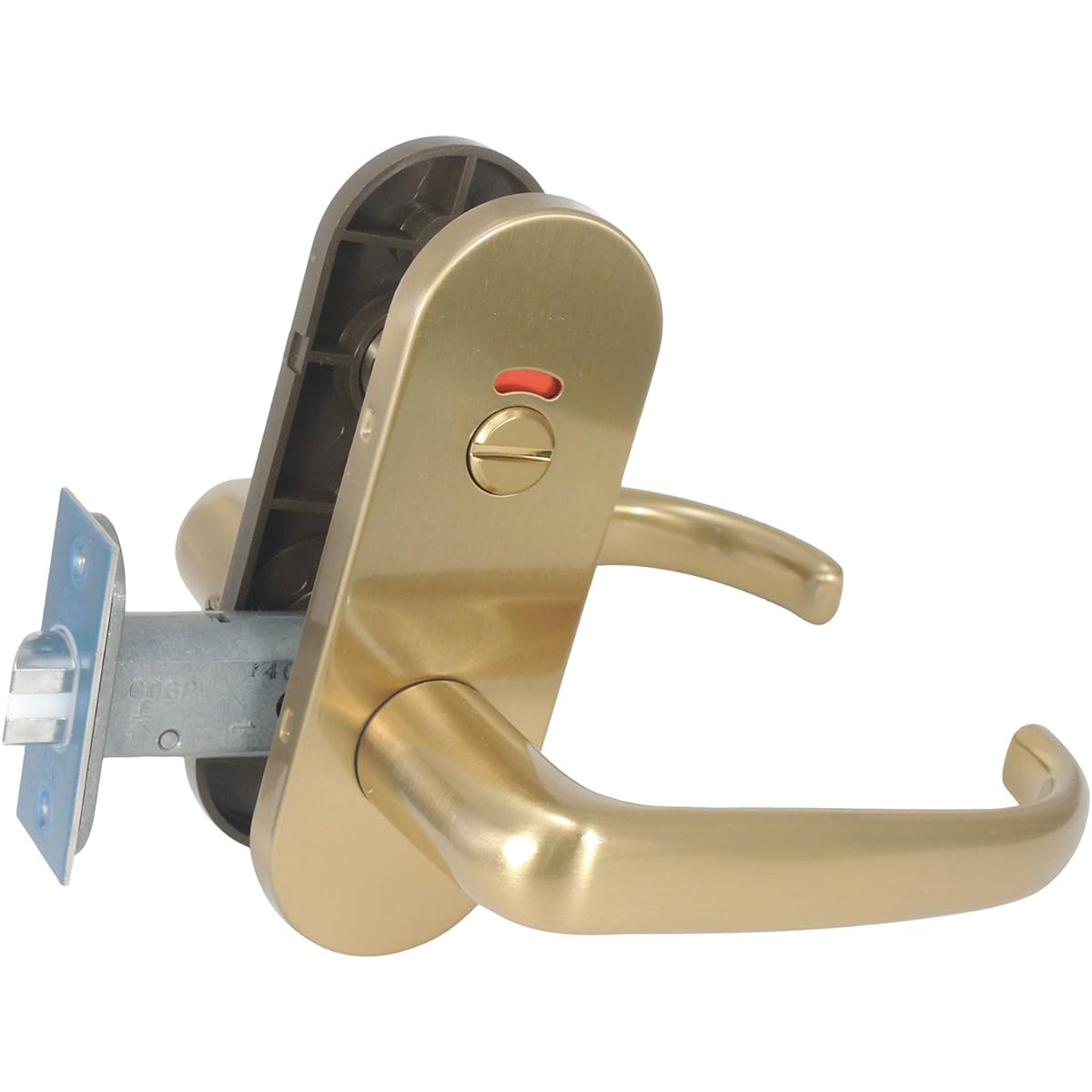 Miwa Lock ZLT980-8 Indoor Lever Handle Toilet Lock Gold 0150-579