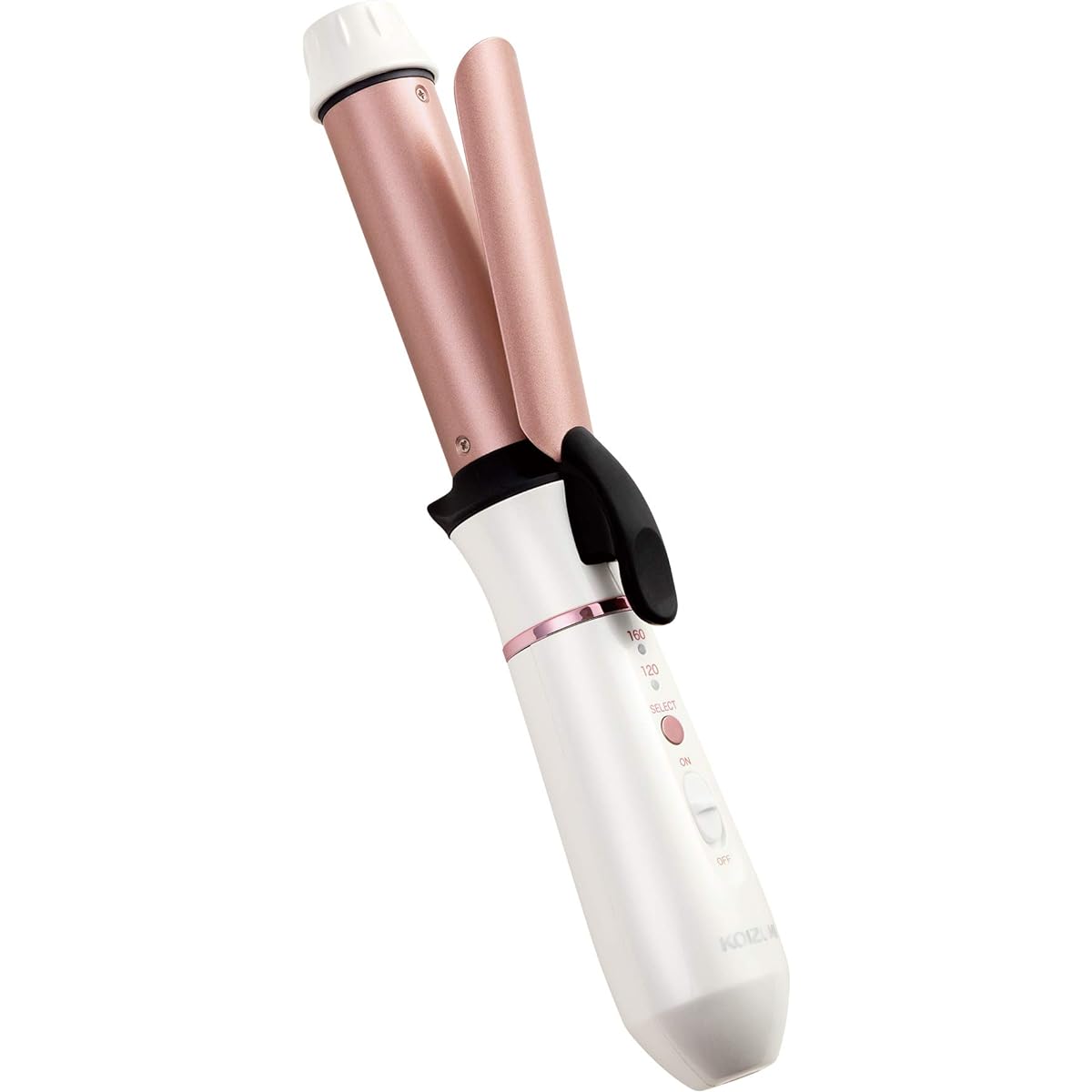 Koizumi Curl Hair Iron 26mm Cordless Compatible with Overseas USB Rechargeable 2 Level Temperature Adjustment White KHR-1310/W